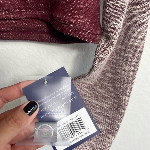 Nuyu Ladies Texas A&M Aggie Terry Crop Long Sleeve Top XL Brand New - Picture 5 of 9